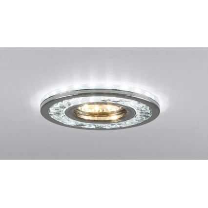 LED infälld belysning EYE 1xGU10/50W + LED/3W/230V