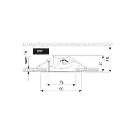 LED infälld belysning EYE LED/5W/230V 3000K