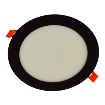 LED infälld belysning GERD LED/12W/230V 4000K svart