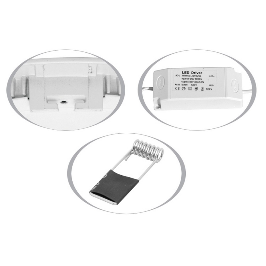 Infälld LED badrumsbelysning LADA LED/6W/230V 4100K IP44