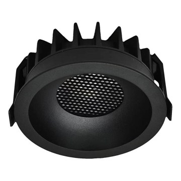 LED infälld belysning LED/12W/230V 3000/4000/6400K ø 8,6 cm svart
