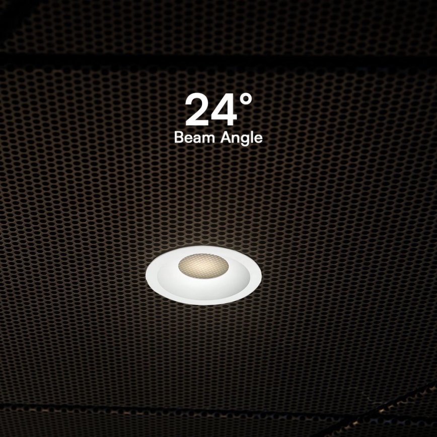LED infälld belysning LED/12W/230V 3000/4000/6400K ø 8,6 cm vit