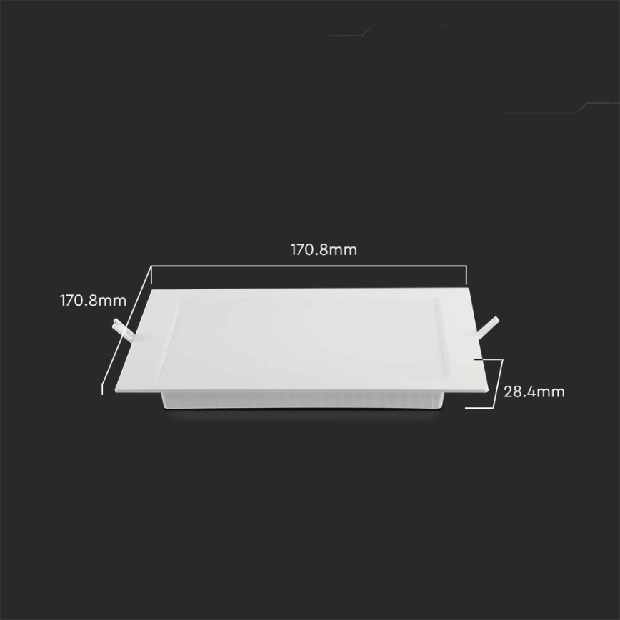 LED infälld belysning LED/12W/230V 4000K