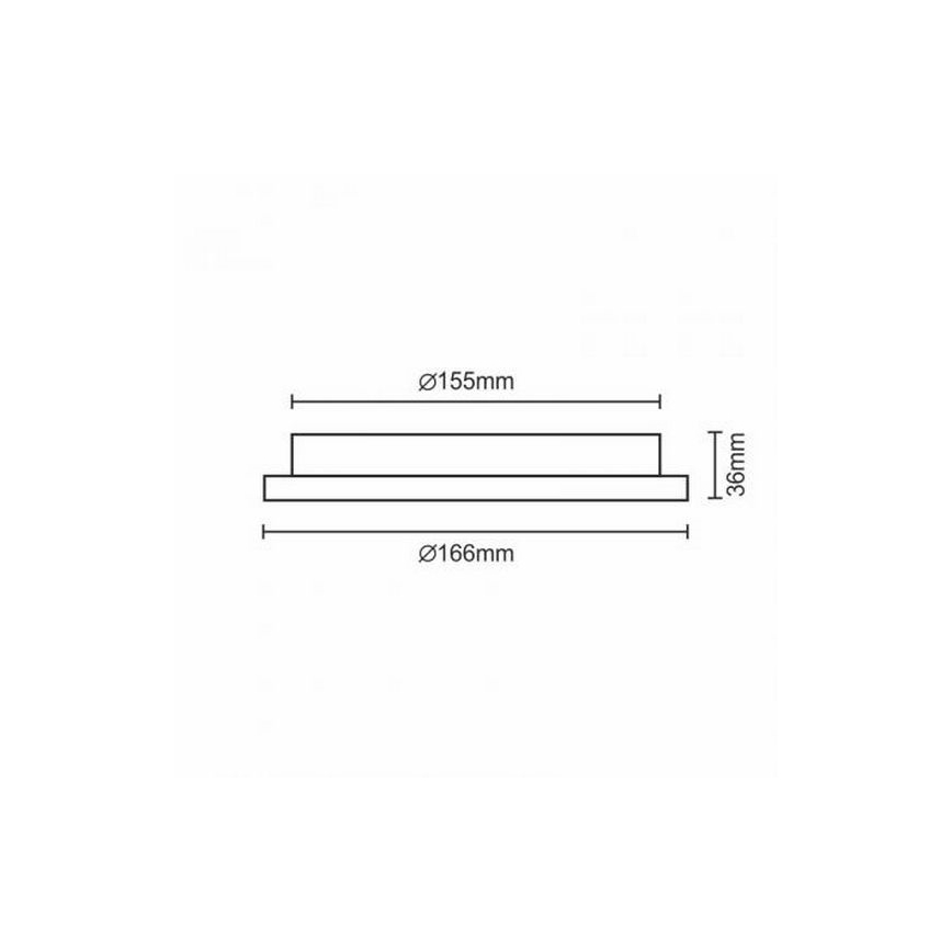 LED infälld belysning LED/12W/230V IP40