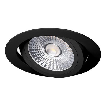 LED infälld belysning LED/18W/230V 3000K diameter 11,5 cm svart