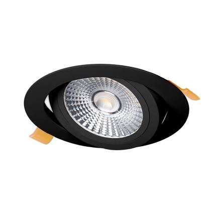 LED infälld belysning LED/18W/230V 3000K diameter 11,5 cm svart