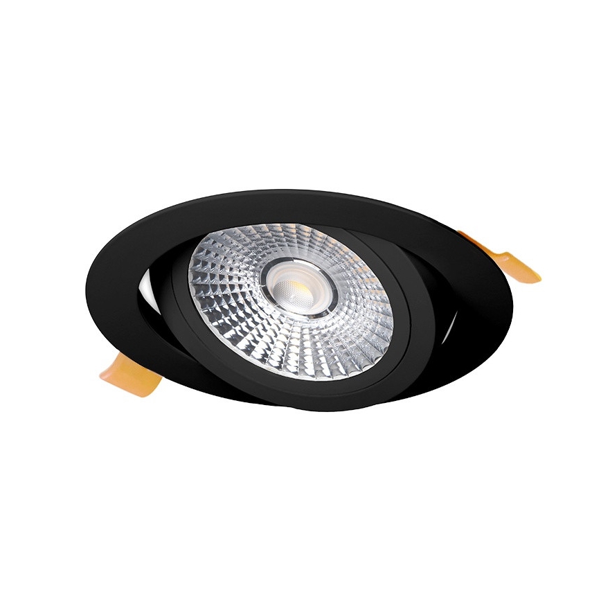 LED infälld belysning LED/18W/230V 3000K diameter 11,5 cm svart