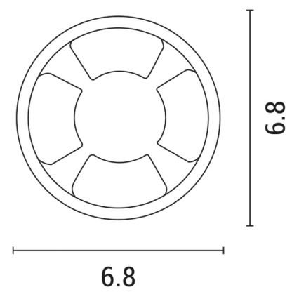 LED infälld belysning LED/3W/12V IP65