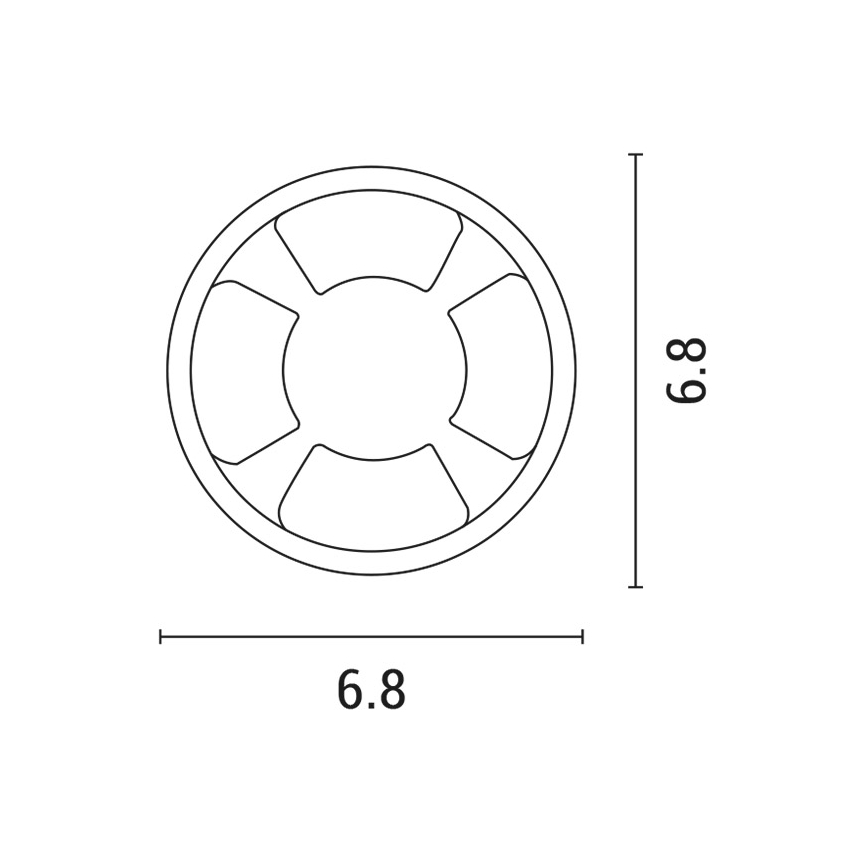 LED infälld belysning LED/3W/12V IP65
