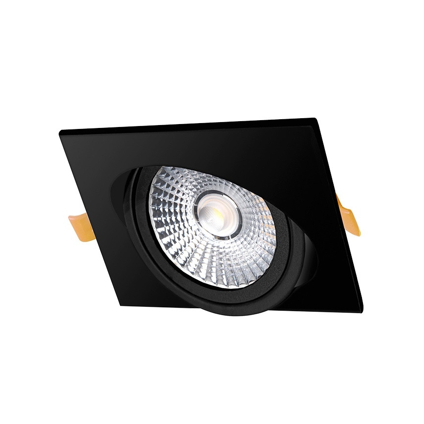 LED infälld belysning LED/6W/230V 4000K 8,5x8,5 cm svart