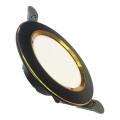 LED infälld belysning LED/7,5W/230V 4000K svart/guld
