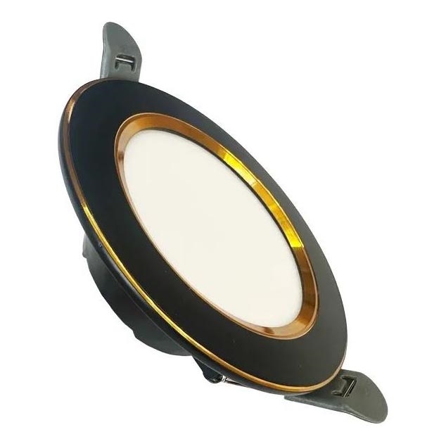 LED infälld belysning LED/7,5W/230V 4000K svart/guld