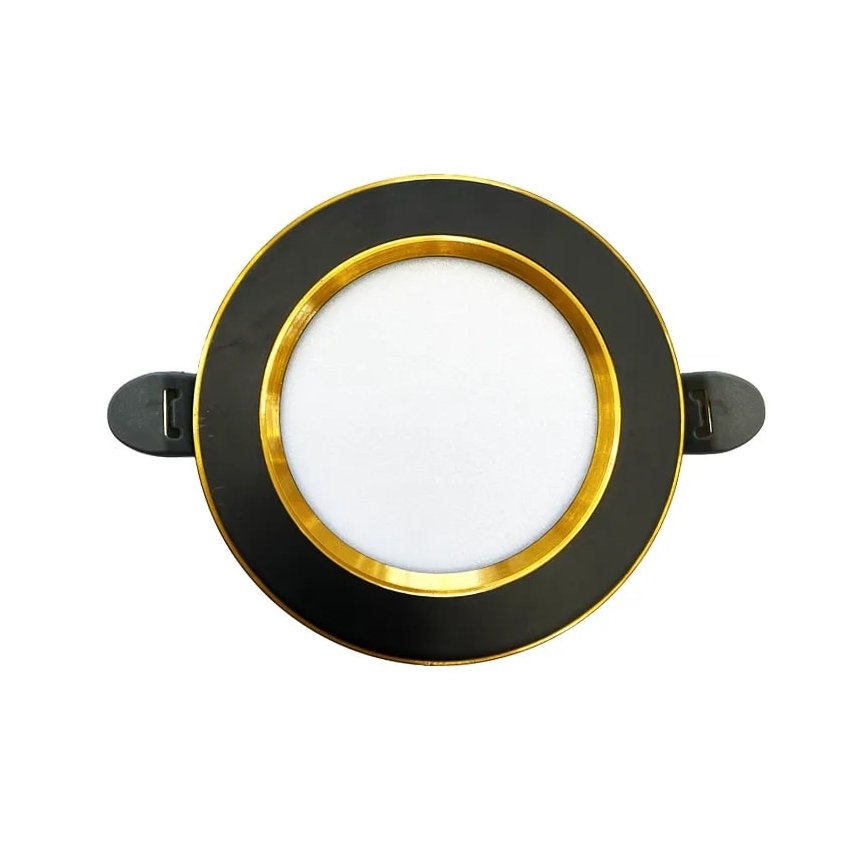 LED infälld belysning LED/7,5W/230V 4000K svart/guld