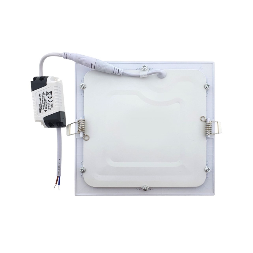 LED infälld belysning QTEC LED/9W/230V 2700K 14,6x14,6 cm