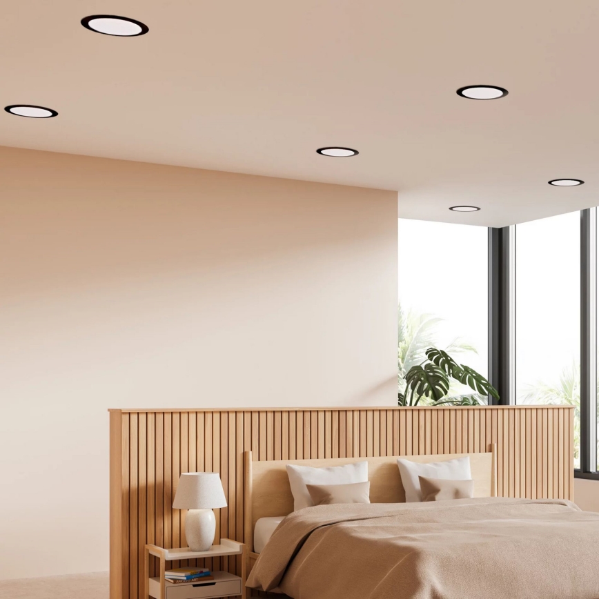 LED infälld belysning RIGEL LED/14W/230V 4000K diameter 22 cm svart