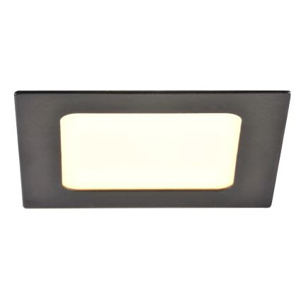 LED infälld belysning RIGEL LED/4,8W/230V 4000K 11,8x11,8 cm svart