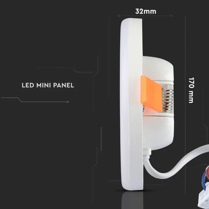LED Infälld belysning SAMSUNG CHIP LED/18W/230V 3000K