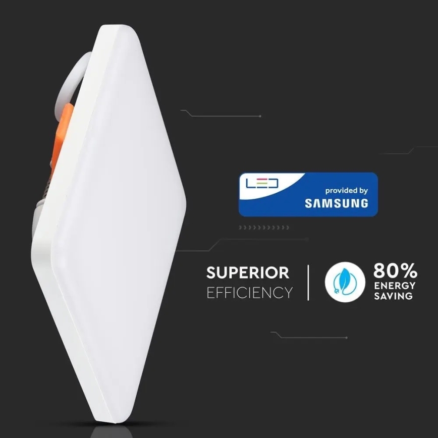 LED Infälld belysning SAMSUNG CHIP LED/18W/230V 3000K
