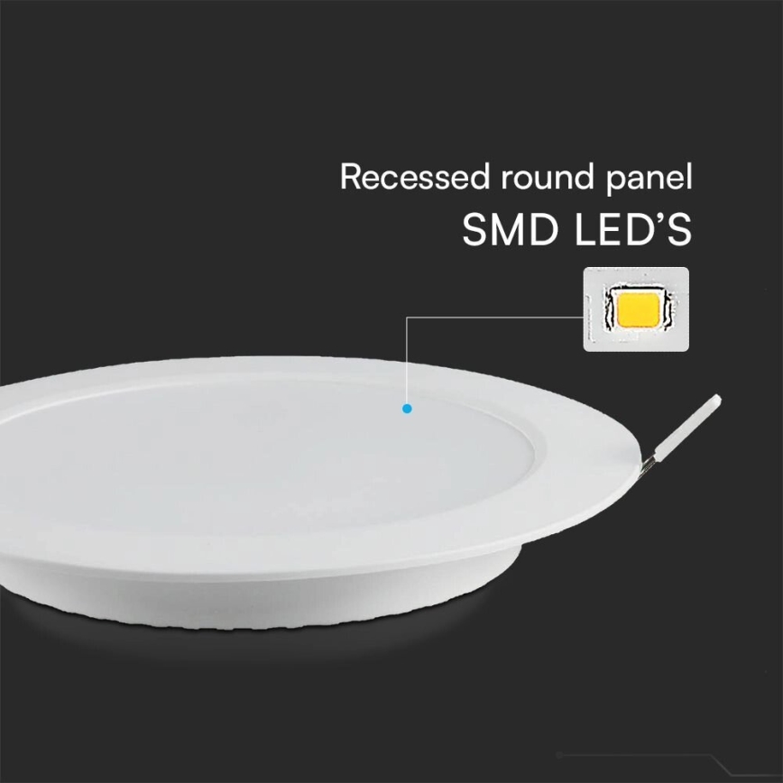 LED infälld belysning SAMSUNG CHIP LED/24W/230V 4000K diameter 29,4 cm vit