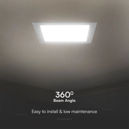 LED infälld belysning SAMSUNG CHIP LED/3W/230V 3000K 9x9 cm vit