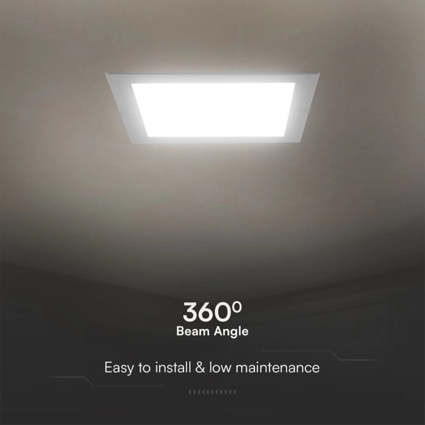 LED infälld belysning SAMSUNG CHIP LED/3W/230V 3000K 9x9 cm vit
