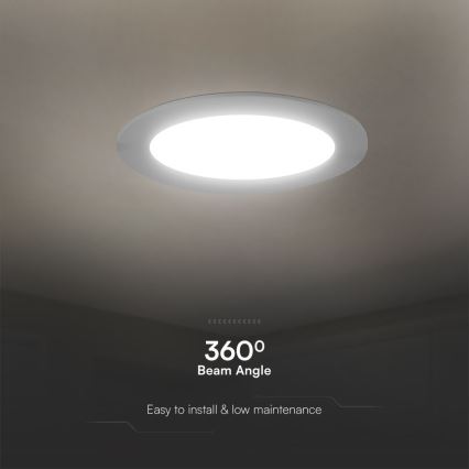 LED infälld belysning SAMSUNG CHIP LED/3W/230V 3000K diameter 9,5 cm vit