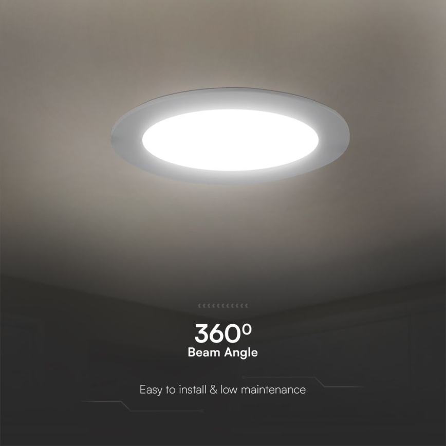 LED infälld belysning SAMSUNG CHIP LED/3W/230V 3000K diameter 9,5 cm vit