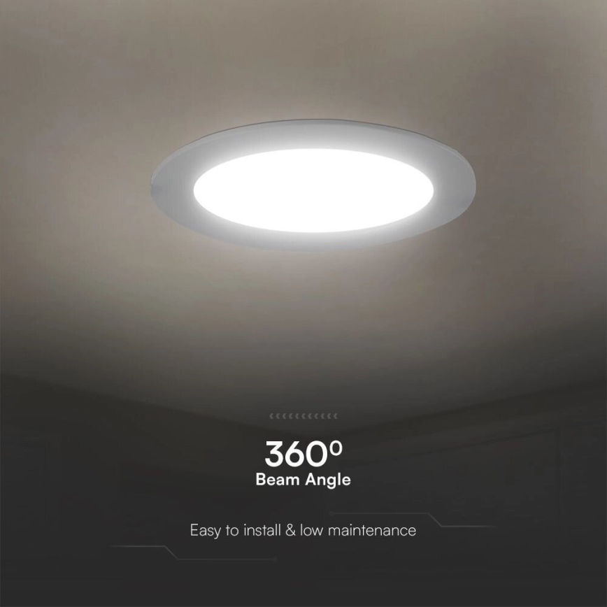 LED infälld belysning SAMSUNG CHIP LED/3W/230V 6500K diameter 9,5 cm vit
