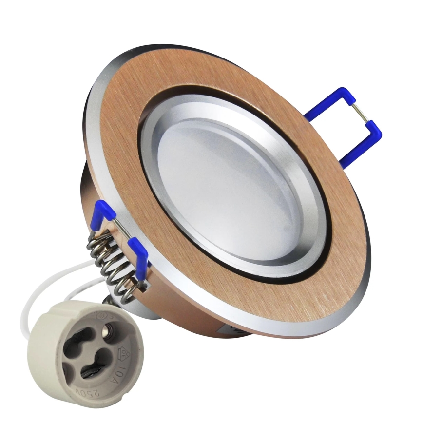 LED infälld belysning SOL OLAL 1xGU10/3,5W/230V 3000K diameter 8,4 cm guld