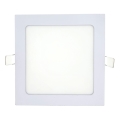 LED infälld belysning SQUARE LED/12W/230V 4200K 16,8x16,8 cm vit