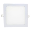 LED infälld belysning SQUARE LED/15W/230V 6500K 18,8x18,8 cm vit