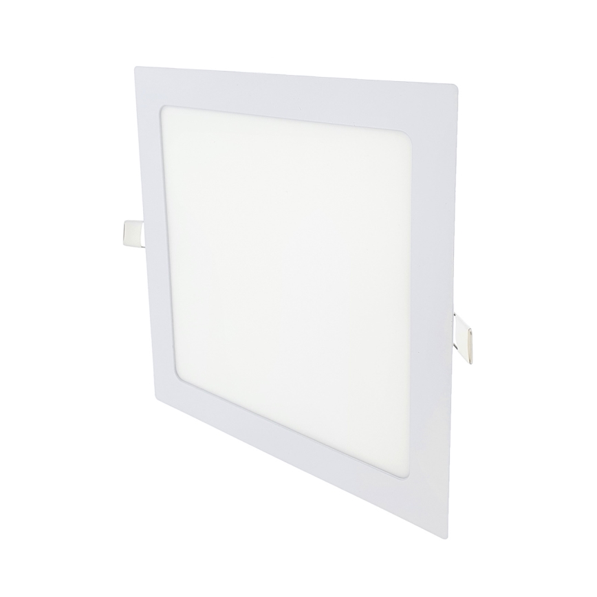 LED infälld belysning SQUARE LED/18W/230V 2700K 22x22 cm vit
