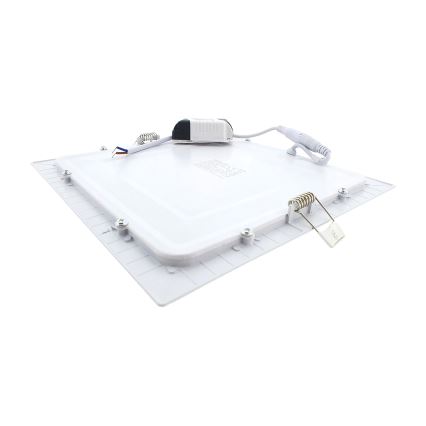 LED infälld belysning SQUARE LED/18W/230V 2700K 22x22 cm vit