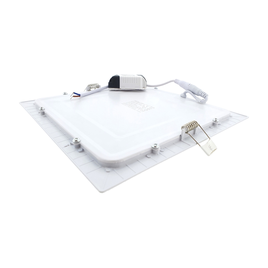 LED infälld belysning SQUARE LED/18W/230V 2700K 22x22 cm vit