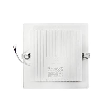 LED infälld belysning SQUARE LED/18W/230V 4000K 22x22 cm vit