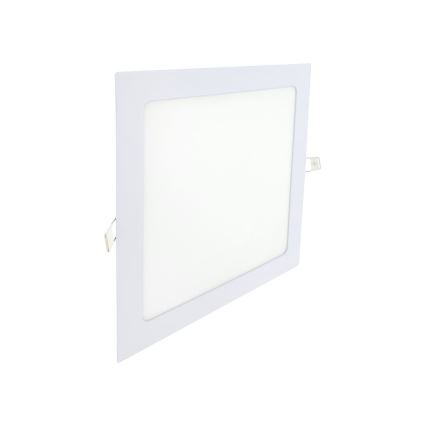 LED infälld belysning SQUARE LED/18W/230V 4200K 22x22 cm vit