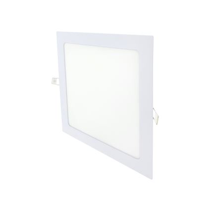 LED infälld belysning SQUARE LED/18W/230V 4200K 22x22 cm vit