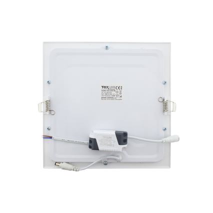 LED infälld belysning SQUARE LED/18W/230V 4200K 22x22 cm vit
