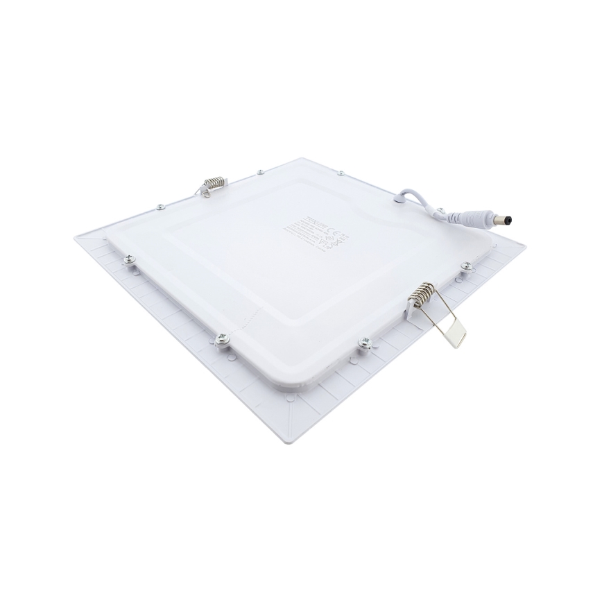 LED infälld belysning SQUARE LED/18W/230V 4200K 22x22 cm vit