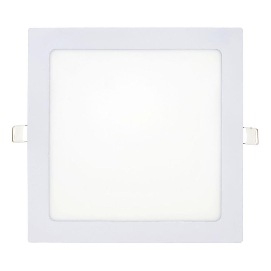 LED infälld belysning SQUARE LED/18W/230V 6500K 22x22 cm vit