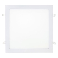 LED infälld belysning SQUARE LED/24W/230V 4200K 29,2x29,2 cm vit