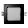LED infälld belysning SQUARE LED/3W/230V 4000K 9x9 cm svart