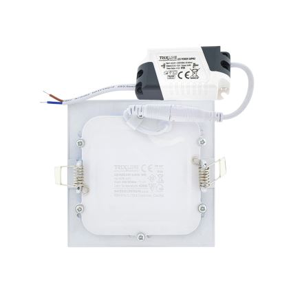 LED infälld belysning SQUARE LED/6W/230V 4200K 11,8x11,8 cm vit