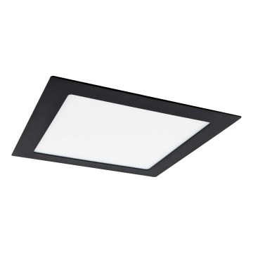 LED infälld belysning VEGA LED/18W/230V 2900/3900/5800K 22,5x22,5 cm svart