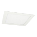 LED infälld belysning VEGA LED/18W/230V 2900/3900/5800K 22,5x22,5 cm vit