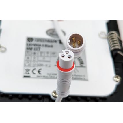 LED infälld belysning VEGA LED/6W/230V 2900/3900/5800K diameter 12,5 cm svart