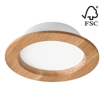 LED infälld belysning WOODY SPOT LED/12,5W/230V 3000K ek ø 16 cm