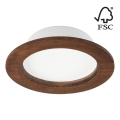 LED infälld belysning WOODY SPOT LED/12,5W/230V 3000K körsbär ø 16 cm