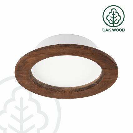 LED infälld belysning WOODY SPOT LED/12,5W/230V 3000K körsbär ø 16 cm