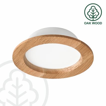 LED infälld belysning WOODY SPOT LED/12,5W/230V 4000K ek ø 16 cm